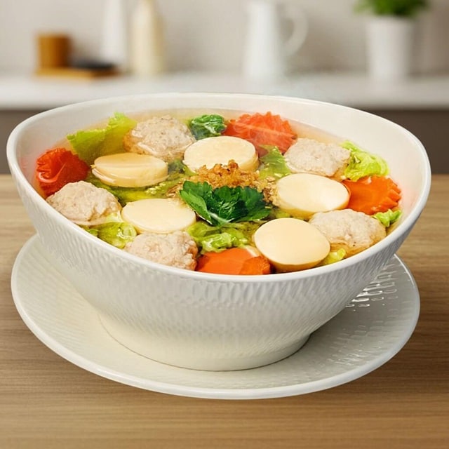 แกงจืดเต้าหู้ไก่สับ